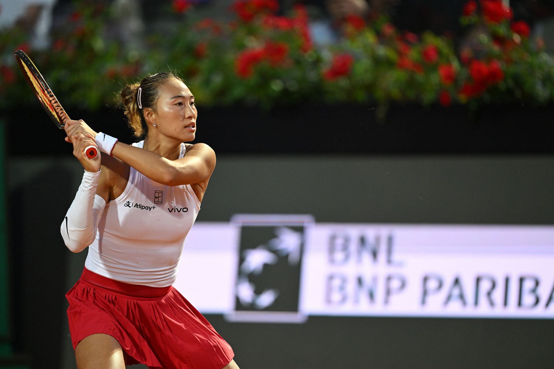 Zheng Qinwen at the Italian Open 2025. (Photo: Getty)